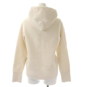 DRESSTERIOR 吊裏毛ジップアップパーカー D刺繍 ジャケット 裏起毛 3 アイボリー