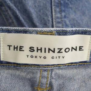 Shinzone 23AW CARROT DENIM 83/BLUE キャロットデニムパンツ ジーンズ テーパード 34 青 ブルー
