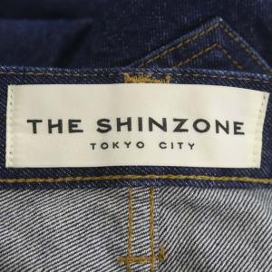 Shinzone 23AW CARROT DENIM 83/BLUE キャロットデニムパンツ ジーンズ テーパード 34 紺 ネイビー