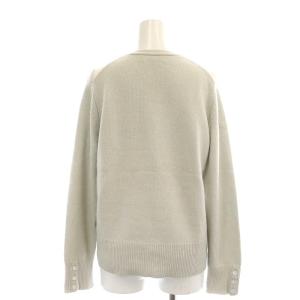 Brooks Brothers アーガイル柄 カーディガン ニット カシミヤ 長袖 L ライトブルー 青 オフホワイト
