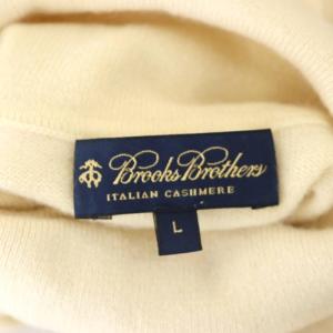 Brooks Brothers カシミヤ タートルネックニット セーター 長袖 L アイボリー