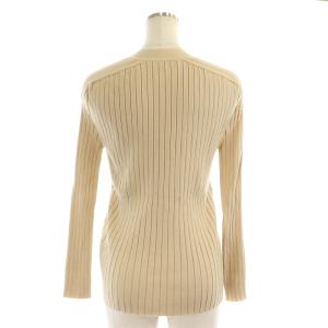 Drawer 18Gリブカーディガン 長袖 ニット シルク混 カシミヤ混 1 ベージュ