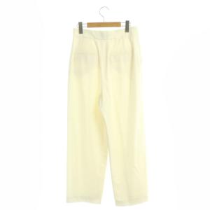 ANAYI 21AW ストレッチツイルセミワイドパンツ ジッパーフライ 36 白 ホワイト
