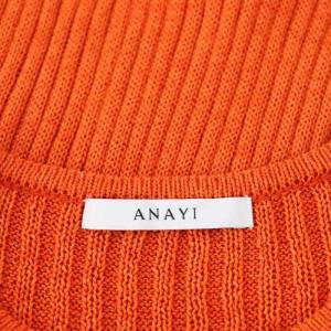 21SS ワシリブフレンチスリーブ プルオーバー ニット カットソー 38 