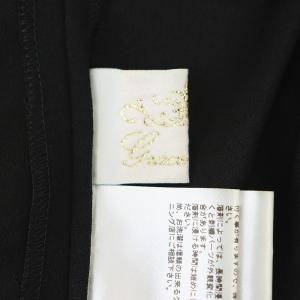 GRACE CONTINENTAL トリアセタキシードワンピース 2WAY ひざ丈 九分袖 ビジュー 36 黒 ブラック