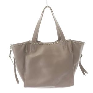 J&M DAVIDSON BELLE WITH STUDS ショルダーバッグ 2WAY レザー スタッズ リボン ペールグレー