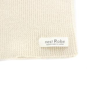nest Robe ガーター編みニットマフラー べージュ