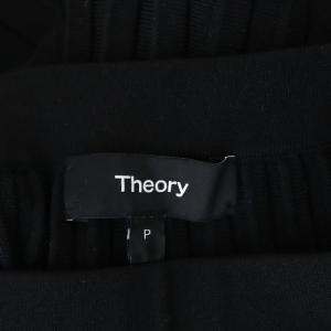 Theory 21AW COMPACT CREPE PLEAT SKART スカート プリーツ ロング ニット S 黒 ブラック