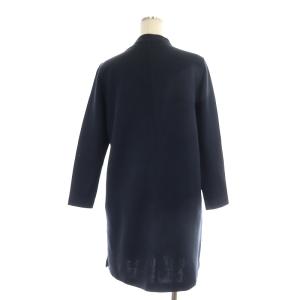 23区 vingt-trois 洗える CLEAR FACE JERSEY ロングカーディガン 長袖 ボタンレス 32 黒 ブラック