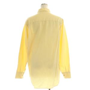 AURALEE 20SS SILK COTTON CLOTH BIG SHIRTS長袖シャツ チュニック丈 シルク混 1 黄色 イエロー