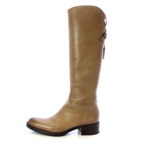 SARTORE ブーツ ロング ハイヒール バックベルト レザー 35 22.5cm ベージュ SR1834