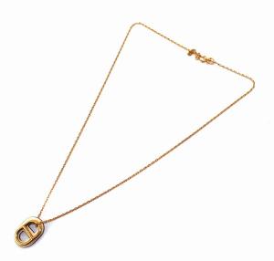 HERMES オーマイヨン PM ネックレス ピンクゴールドカラー