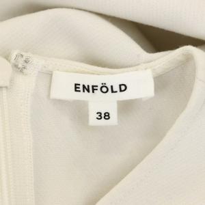 ENFOLD ダブルクロス1 Pocket PO カットソー 長袖 プルオーバー 38 アイボリー