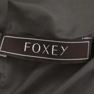 FOXEY BOUTIQUE Mille-feuille Dress ティアードドレス ニットワンピース 40 チャコールグレー