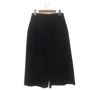 FOXEY NEW YORK Valeriane ニットパンツ ワイド クロップド イージー 40 黒 ブラック