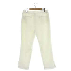 TO BE CHIC ストレッチドビー パンツ テーパード 42 白 ホワイト