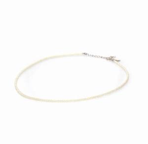 agete ベビーパールネックレス SV 白 ホワイト シルバー