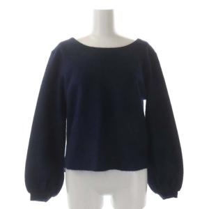 Ron Herman セットアップ 上下 カットソー 長袖 Vネック モヘアプルオーバーニットスカート タイト ロング ミモレ XS 紺 ネイビー