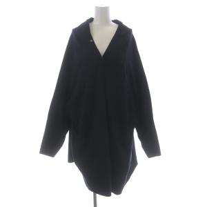 ロングカーディガン 長袖 黒 ブラック