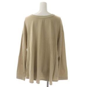 AMERICANA ヘンリーネック カットソー 長袖 ベージュ