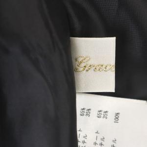 Grace Class 22AW ビジュー釦付サックドレス ワンピース ロング ノースリーブ 36 黒 白 ブラック ホワイト
