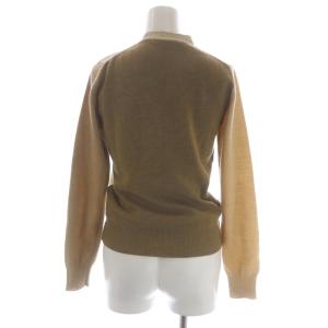 COMME des GARCONS COMME des GARCONS コムコム ウール Vネック カーディガン ニット 長袖 XS ベージュ マルチカラー