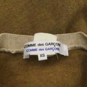 COMME des GARCONS COMME des GARCONS コムコム ウール Vネック カーディガン ニット 長袖 XS ベージュ マルチカラー
