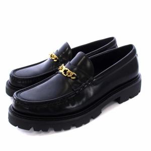 Hedi Slimane マーガレット トリオンフチェーン ローファー レザー 40