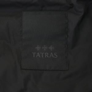 TATRAS 23SS NOKO ダウンジャケット ノーカラー ジップアップ 04 ブラック