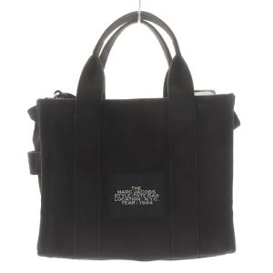 MARC JACOBS ザ トート バッグ スモール ハンドバッグ ショルダーバッグ 2WAY キャンバス ロゴプリント ブラック M0016493