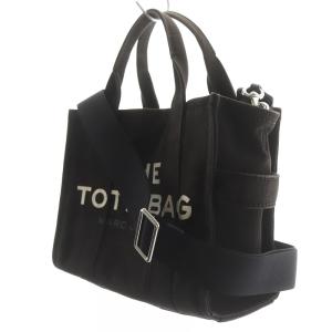 MARC JACOBS ザ トート バッグ スモール ハンドバッグ ショルダーバッグ 2WAY キャンバス ロゴプリント ブラック M0016493