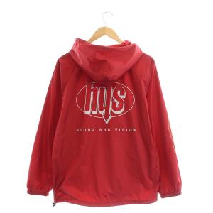HYSTERIC GLAMOUR HG SOUND AND VISION プルオーバー パーカー ハーフジップ ロゴ S 赤 レッド