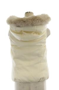 ANAYI フォックスファーリバーシブルダウンベスト アウター フード ジップアップ 38 オフホワイト