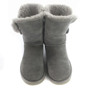 UGG australia ベイリーボタン 2 BAILEY BUTTON ムートンブーツ ショート 23cm グレー 5803