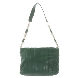 ANYA HINDMARCH グレイシー ワンショルダーバッグ レザー チェーン ロゴ 緑 グリーン