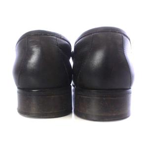 GUCCI ビットローファー スリッポン ローヒール レザー 7C 24.5cm 黒 ブラック