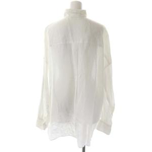 Deuxieme Classe  WIDE LINEN シャツ チュニック丈 長袖 オーバーサイズ 白 ホワイト