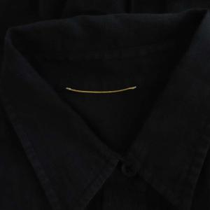 Deuxieme Classe WIDE LINEN シャツ チュニック丈 長袖 リネン ワイド 黒 ブラック