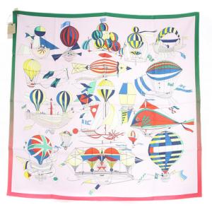 大空の狂気 les folies du ciel スカーフ シルク ラベンダー カレ90