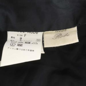 nest Robe コットンウールタックイージーパンツ ワイド ストライプ F 黒 ブラック オフホワイト