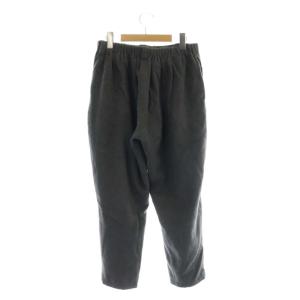 nest Robe クロップドパンツ ボタンフライ ウール グレー