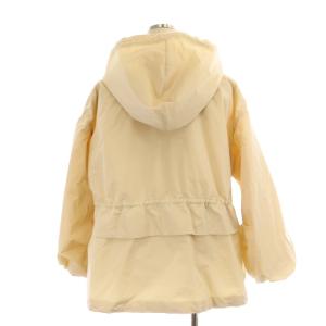 Drawer 22SS タフタフードジャケット ノーカラー 36 ライトベージュ