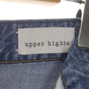 upper hights THE NIECE ワイドストレートデニムパンツ ジーンズ ジッパーフライ 25 ライトブルー