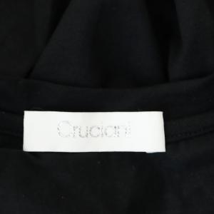 Cruciani コットン クルーネック Tシャツ カットソー 半袖 46 黒 ブラック