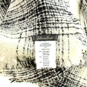 Faliero Sarti MILA マフラー チェック カシミヤ混 ホワイト
