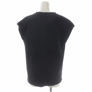 ADORE 22SS ハイテンションポンチベーシックフレンチカットソー 38 黒 ブラック