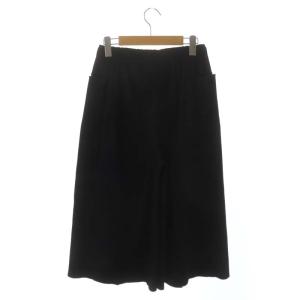 me ISSEY MIYAKE プリーツ クロップドワイドパンツ カットオフ 黒 ブラック