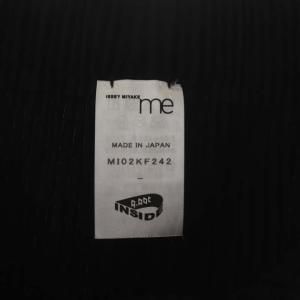 me ISSEY MIYAKE プリーツ クロップドワイドパンツ カットオフ 黒 ブラック