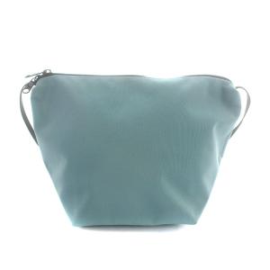 Hervé Chapelier green label relaxing別注 ビッグポシェット ショルダーバッグ ナイロン 水色