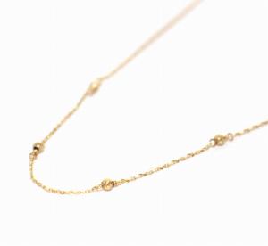 agete ミラーボール ネックレスチェーン K10YG イエローゴールド アクセサリー ジュエリー